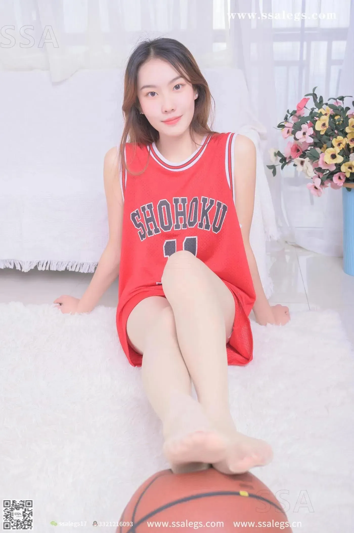 [SSA丝社]超清写真 NO.325 素素小姐姐放假在家穿丝袜陪你玩篮球(下) [79P]插图3